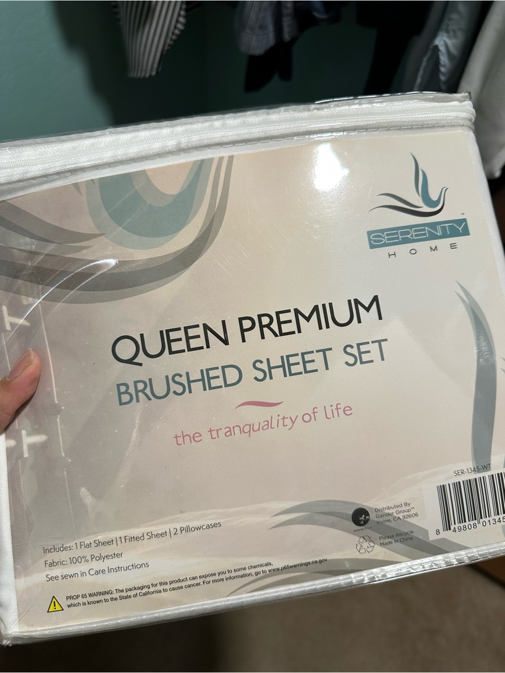Serenity Home Premium Brushed Sheet Set Queen White